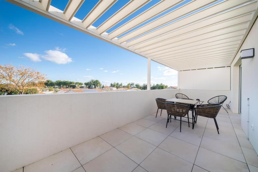 Le Square D'Evan - Appartement De Standing - Grande Terrasse Exterieure - Climatisation Saint-Aunes Kültér fotó